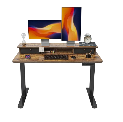 Evoke Pro Flex8 Desk Rustic Brown