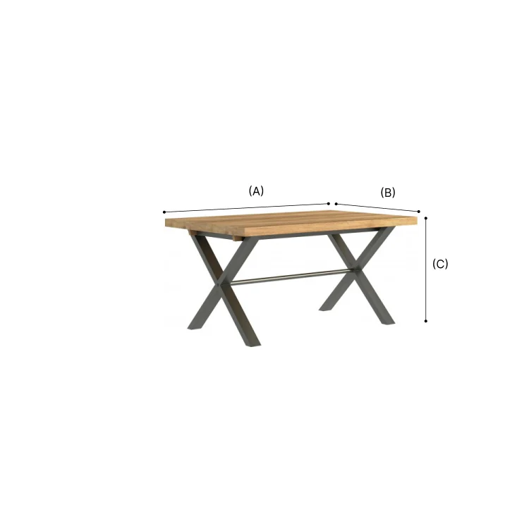 Noble Executive Table Oak Effect. - Image 5