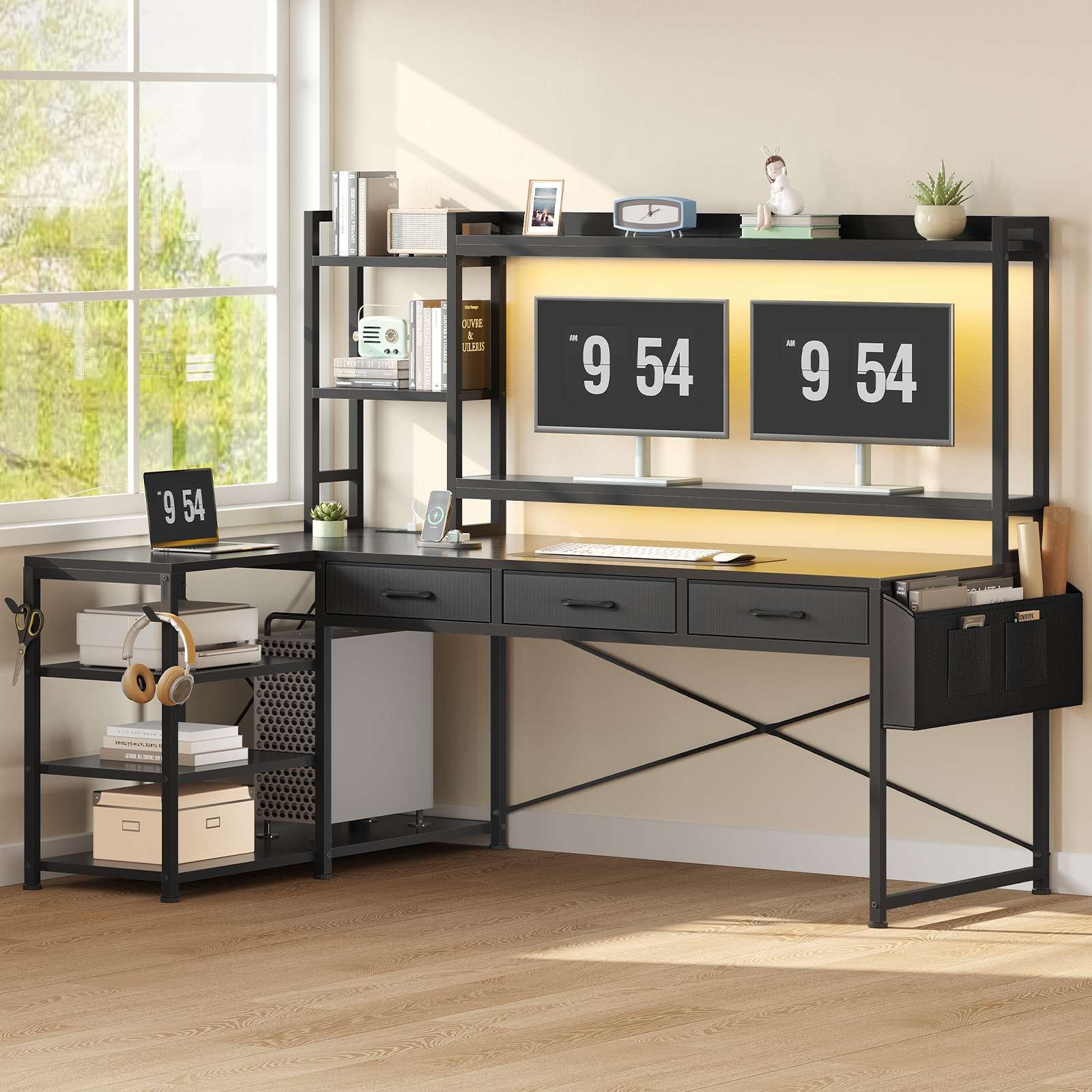 Evoke Flux L-Shaped Desk - Image 2