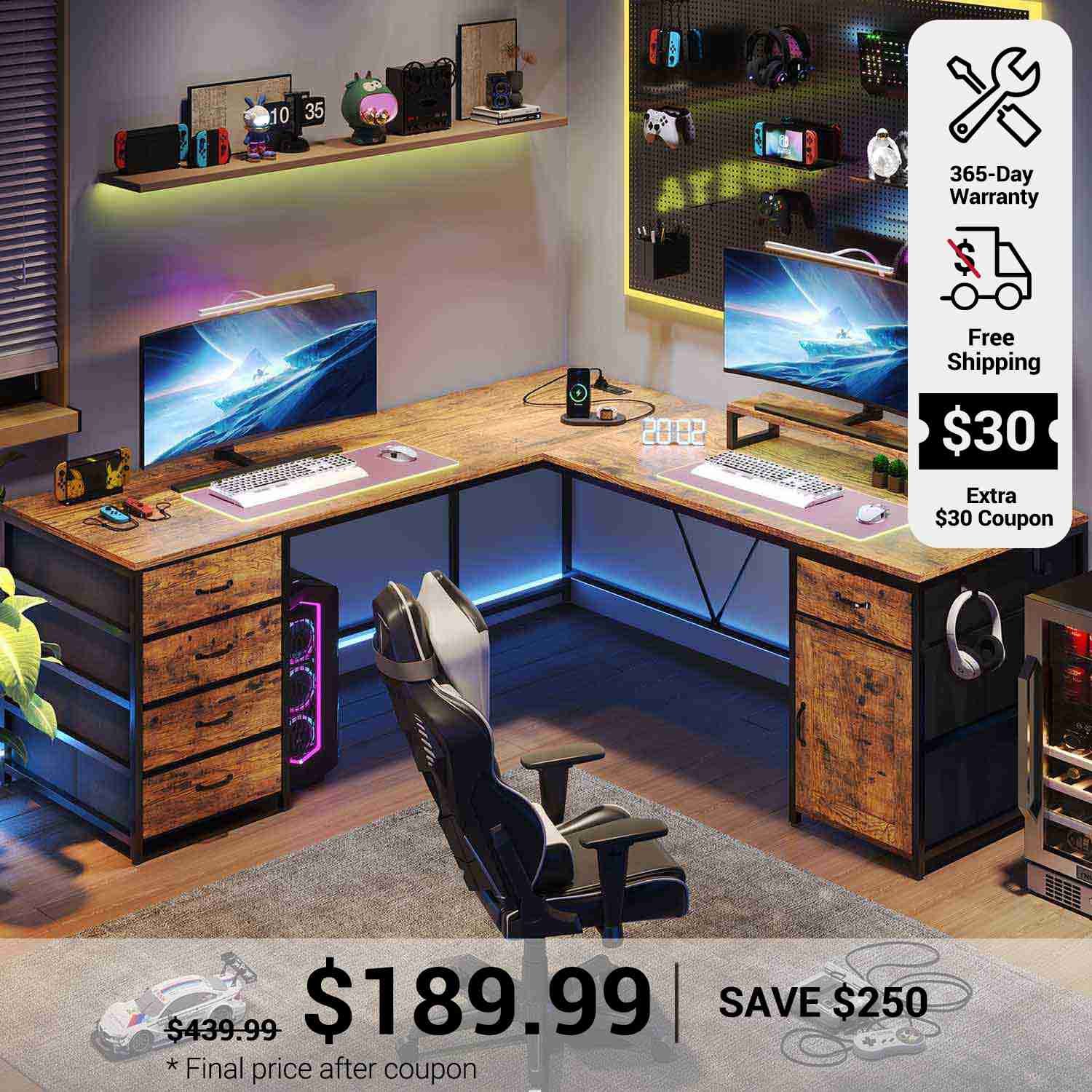 Evoke Nova L-Shape Desk - Image 13