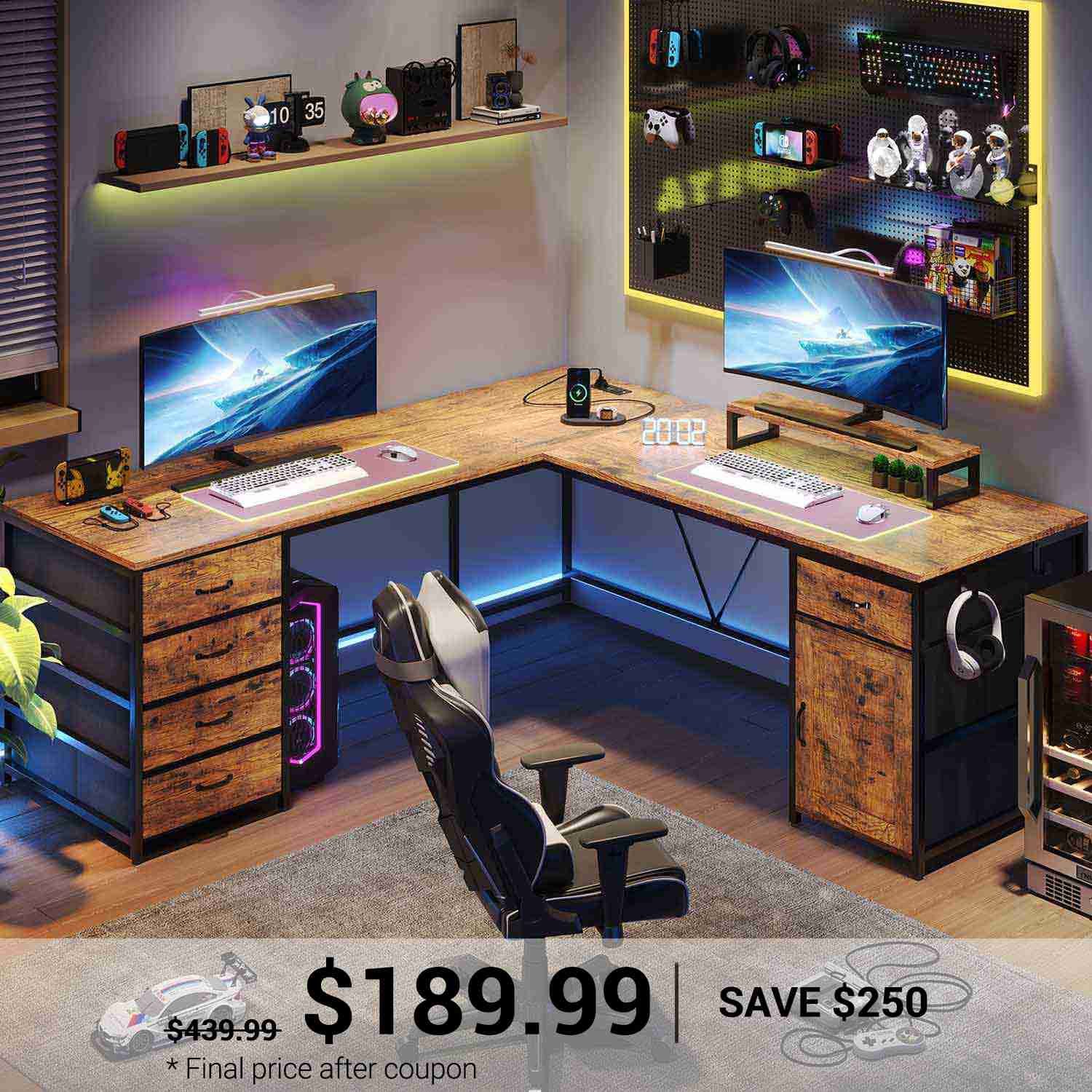 Evoke Nova L-Shape Desk - Image 20