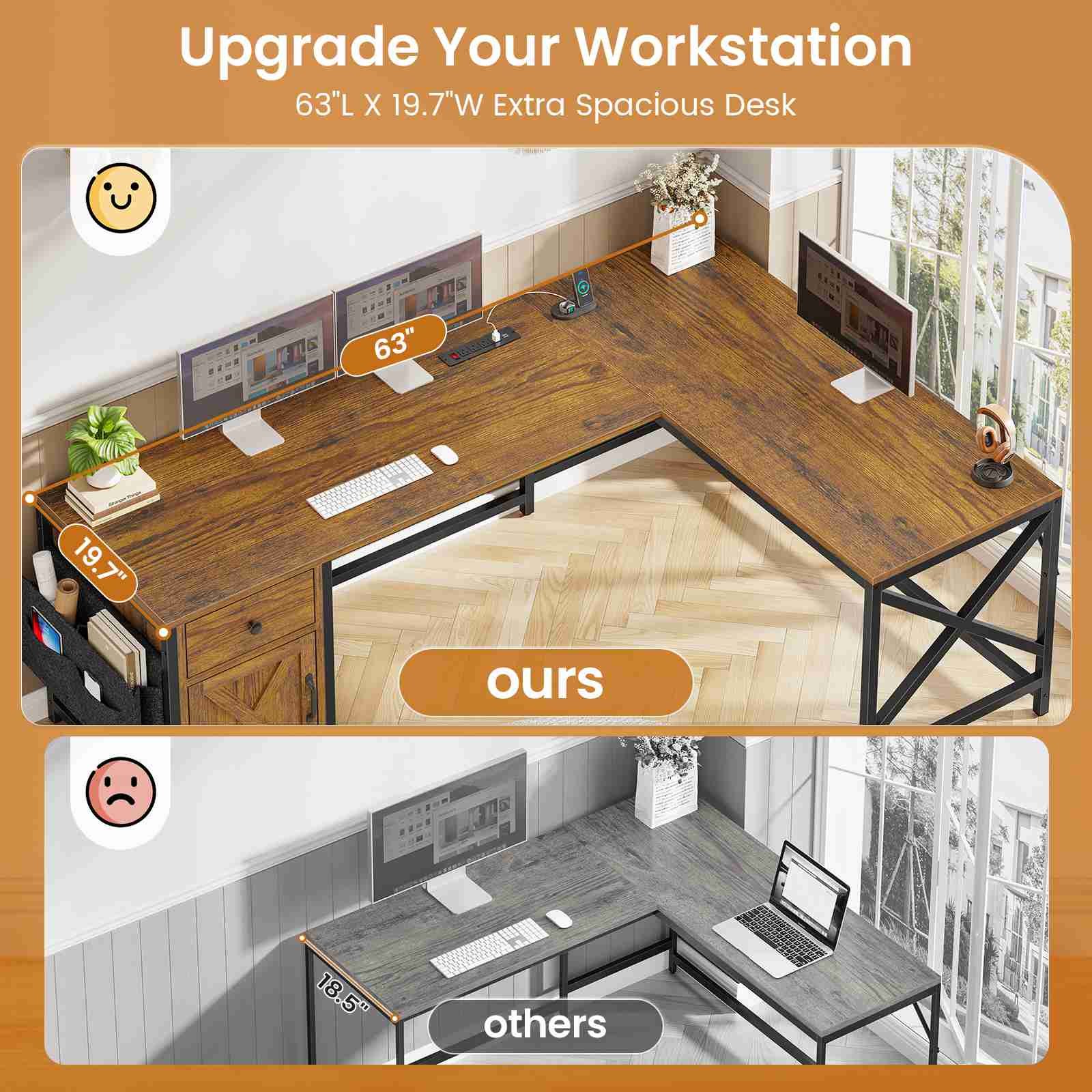 Evoke Solace L-Shaped Desk - Image 4