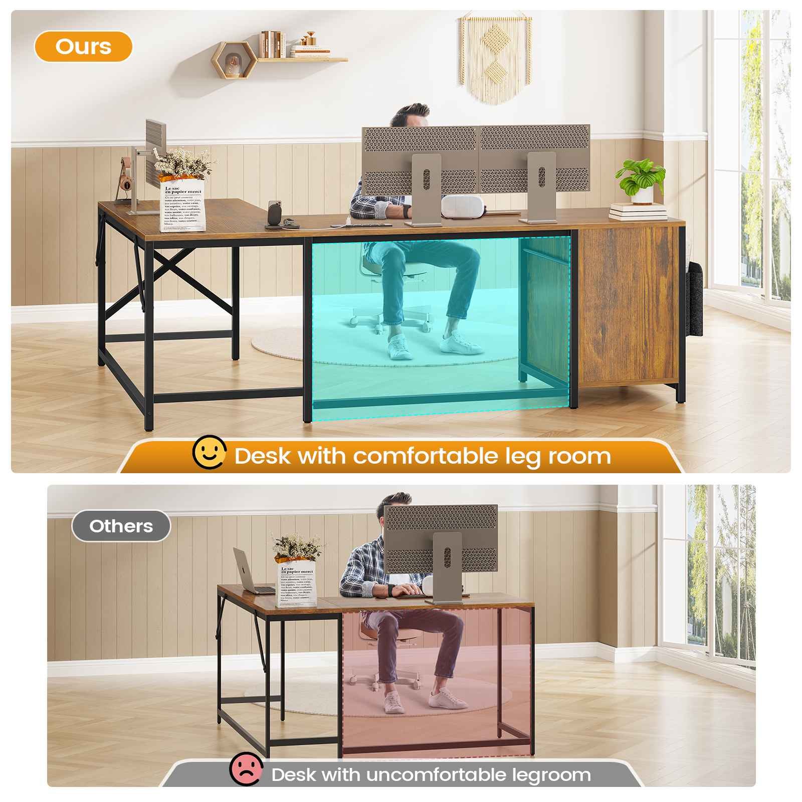 Evoke Solace L-Shaped Desk - Image 6