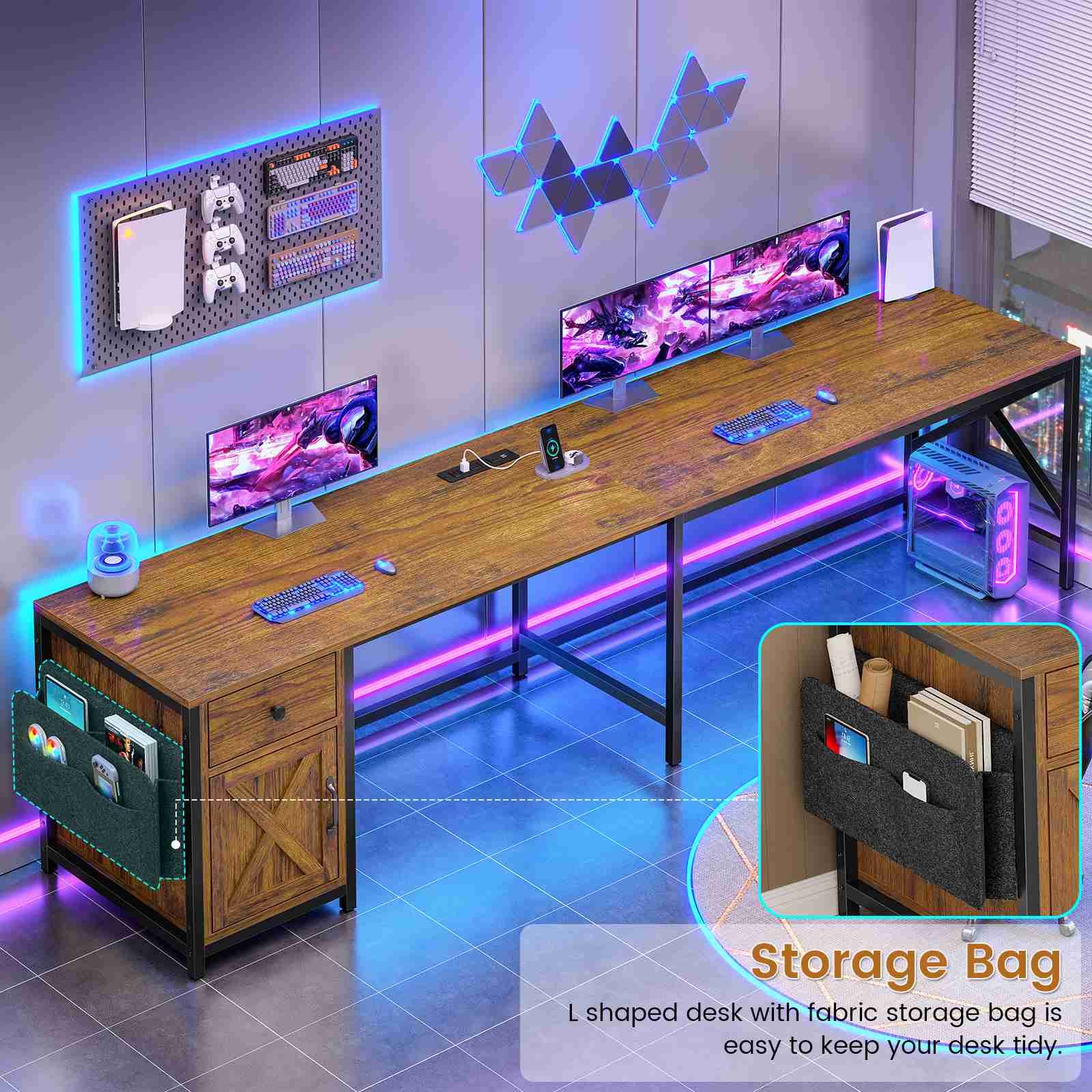 Evoke Solace L-Shaped Desk - Image 7