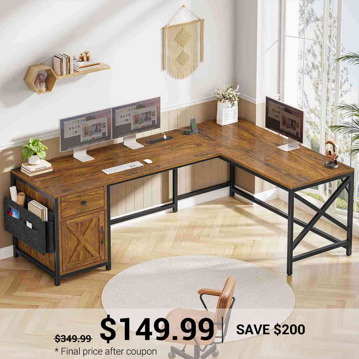 Evoke Solace L-Shaped Desk - Image 8