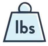 Weight capacity icon